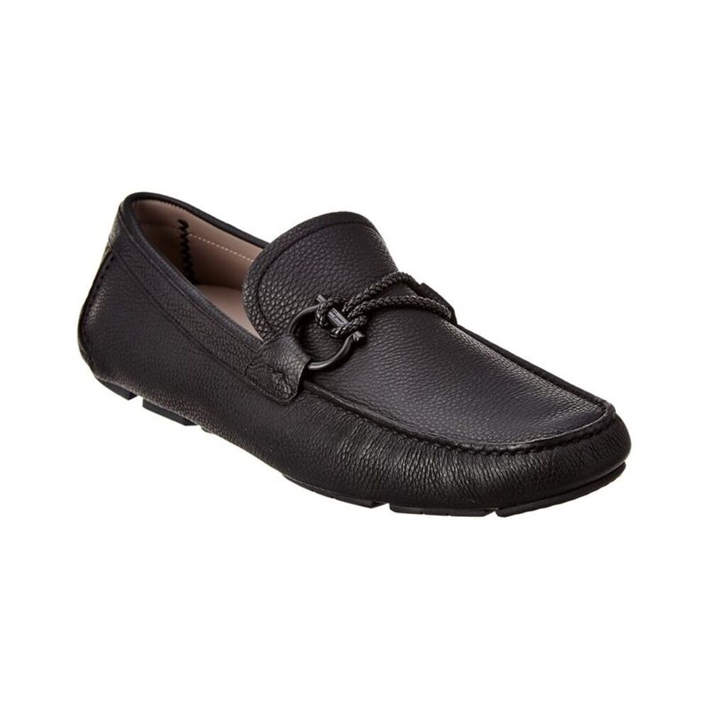 Ferragamo Front Gancini Leather Driver